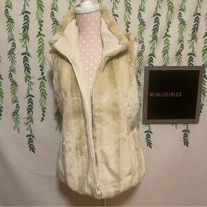 Size S Kirsten Blake Off-White Reversible Vest A2
